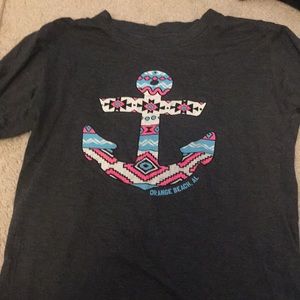 Dark gray T-shirt with anchor